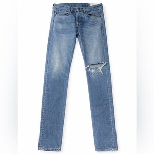 Rag & Bone Fit 2 Slim Distressed Knee Men’s Jeans Light Wash Denim Size 29x30